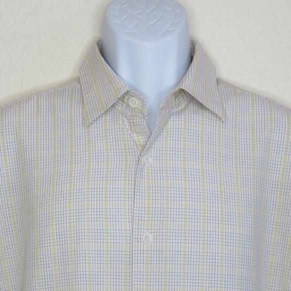 Cubavera*‎ Men's Short Sleeve Button Down Straight Hem plaid Shirt~ Size Large - Picture 12 of 12